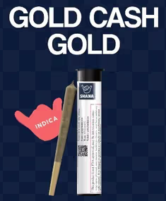 Gold Cash Gold | 1g Pre-Roll Shaka Gold Cash Gold | 1g Pre-Roll Shaka