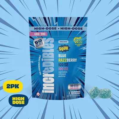 incredibles Sour Blue Razzberry 1:1 THC:CBG incredibles incredibles Sour Blue Razzberry 1:1 THC:CBG incredibles