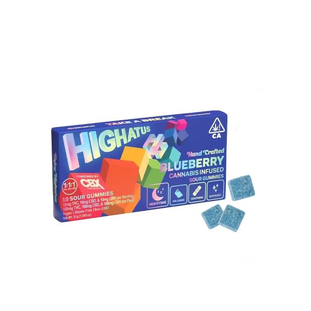 Highatus Blueberry 1:1:1 Gummies Cannabiotix