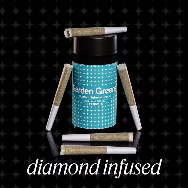 Fruit Stand | 2.5g Diamond Infused 5pk Pre-Roll Garden Greens Fruit Stand | 2.5g Diamond Infused 5pk Pre-Roll Garden Greens