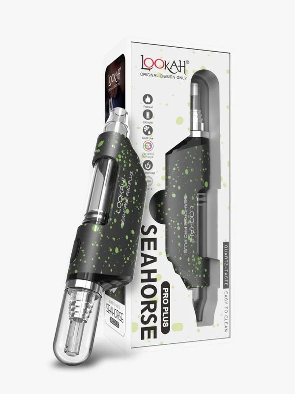 Lookah Seahorse Pro PLUS Devices, Green-Black Spatter