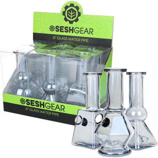 6" SeshGear Smoky Mini Water Pipe High Mountain Imports 6" SeshGear Smoky Mini Water Pipe High Mountain Imports