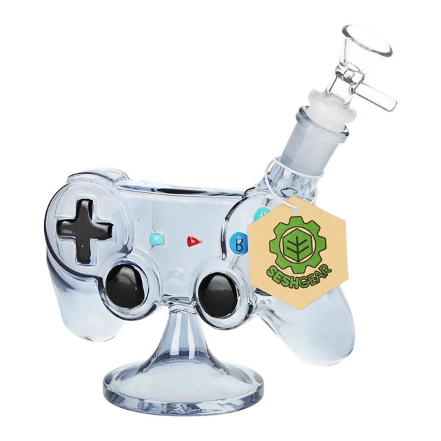 SeshGear 6' Game Controller Glass Water Pipe High Mountain Imports