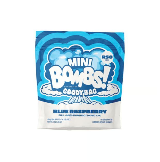 Mini Bombs! Blue Raspberry Goody Bag Mini Bombs! Blue Raspberry Goody Bag