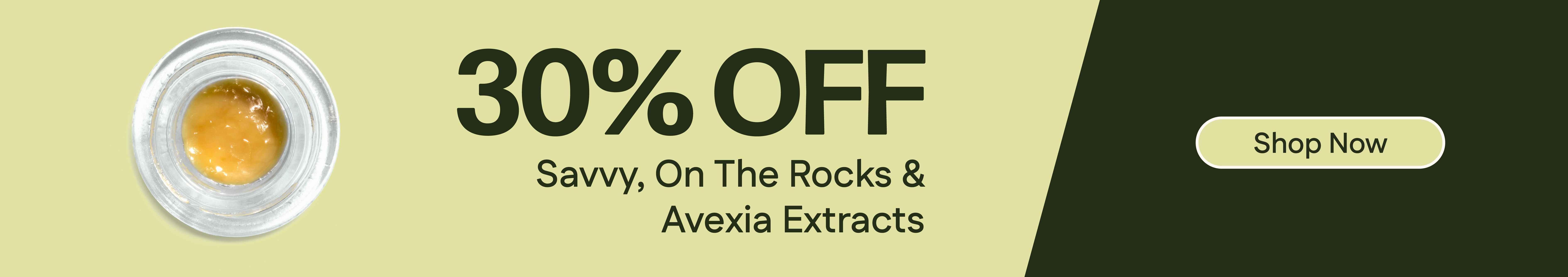 30% Off Savvy, On The Rocks & Avexia Extracts