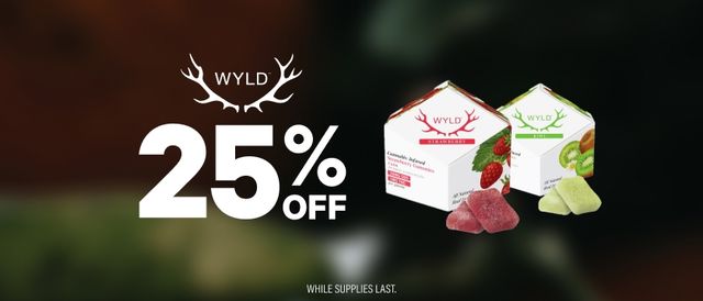 Cannabis Promo, Cannabis Sales, Cannabis Discounts, Cannabis on Sale, WEDNESDAYS: 25% Off Wyld Products