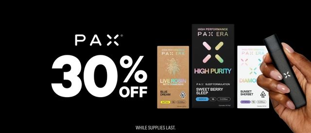 Cannabis Promo, Cannabis Sales, Cannabis Discounts, Cannabis on Sale, MONDAYS: 30% Off PAX Products