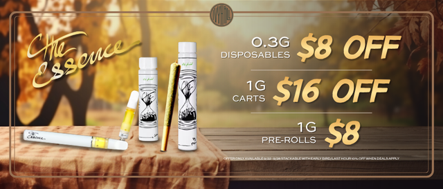 Cannabis Promo, Cannabis Sales, Cannabis Discounts, Cannabis on Sale, (the) Essence Sale