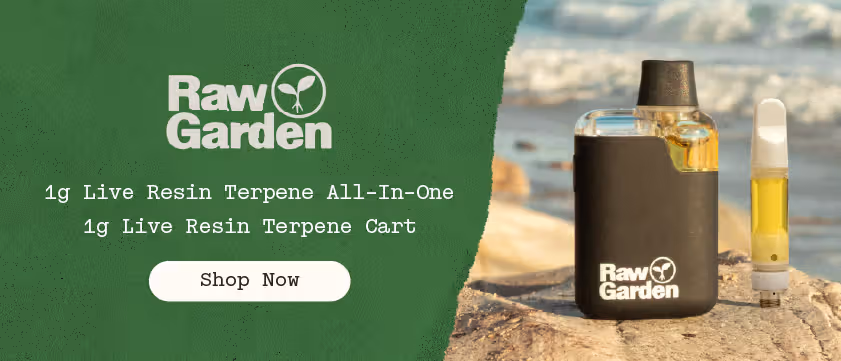 25% OFF Raw Garden 1g Vapes
