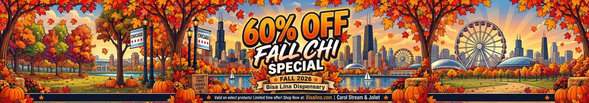 Cannabis Promo, Cannabis Sales, Cannabis Discounts, Cannabis on Sale, Fall Chi Special Up to 60% Off
