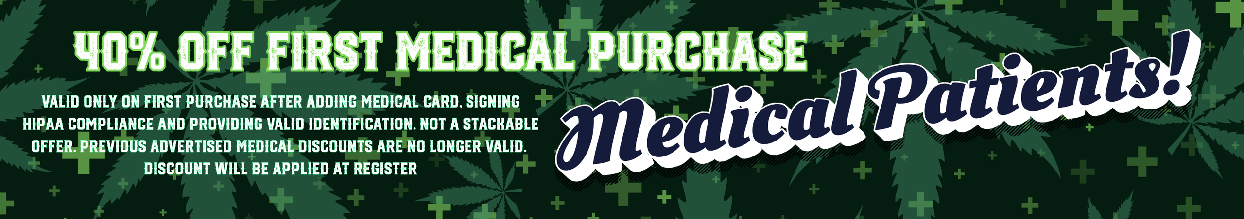 Cannabis Promo, Cannabis Sales, Cannabis Discounts, Cannabis on Sale, Medical 1st timer