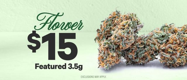 Cannabis Promo, Cannabis Sales, Cannabis Discounts, Cannabis on Sale, $15 Select 3.5G