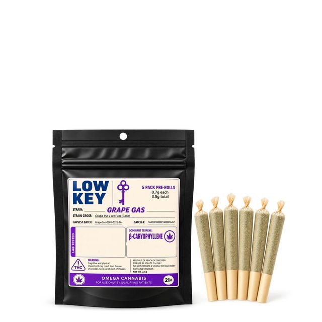 Beta-Caryophyllene Series Pre-Rolls | Grape Gas Low Key