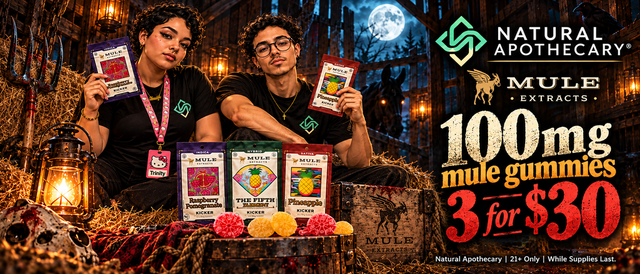 Cannabis Promo, Cannabis Sales, Cannabis Discounts, Cannabis on Sale, Mule Extracts 100mg 3 for $30!
