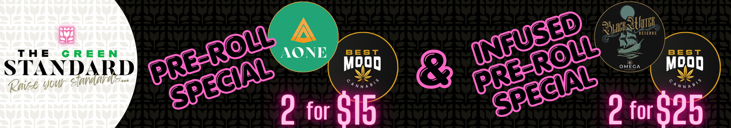 Cannabis Promo, Cannabis Sales, Cannabis Discounts, Cannabis on Sale, AONE / Best Mood Pre-Roll Sale