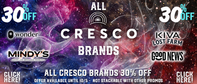 Cannabis Promo, Cannabis Sales, Cannabis Discounts, Cannabis on Sale, 🔥 Cresco 30% OFF 🔥