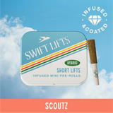 Swift Lifts Short Lifts Infused & Coated Scoutz Infused Pre-Roll Multi-Pack, 2.5g, 5pk