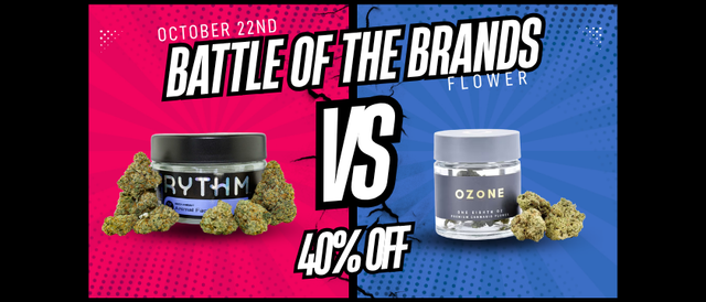 Cannabis Promo, Cannabis Sales, Cannabis Discounts, Cannabis on Sale, Rythm v. Ozone - 40% Off Flower