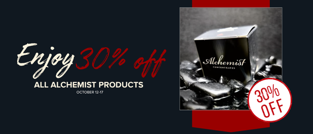Cannabis Promo, Cannabis Sales, Cannabis Discounts, Cannabis on Sale, 30% Off Alchemist Brands