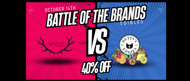 Cannabis Promo, Cannabis Sales, Cannabis Discounts, Cannabis on Sale, 40% Off Wyld and Bettys Edibles