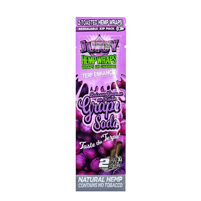 Terp Infused Hemp Wrap Grape Soda Juicy Jay's