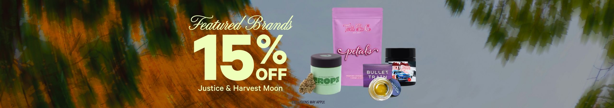 Cannabis Promo, Cannabis Sales, Cannabis Discounts, Cannabis on Sale, 15% Off Featured Brands