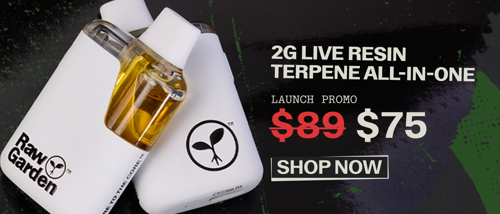 NEW! $75 Raw Garden 2g AIO Vapes