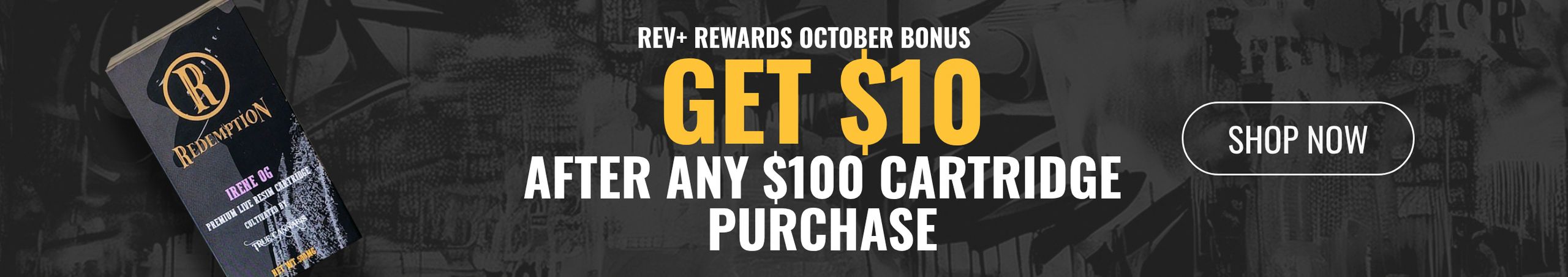 Cannabis Promo, Cannabis Sales, Cannabis Discounts, Cannabis on Sale, Get $10 After Any $100 Cart/Pen Purchase 
