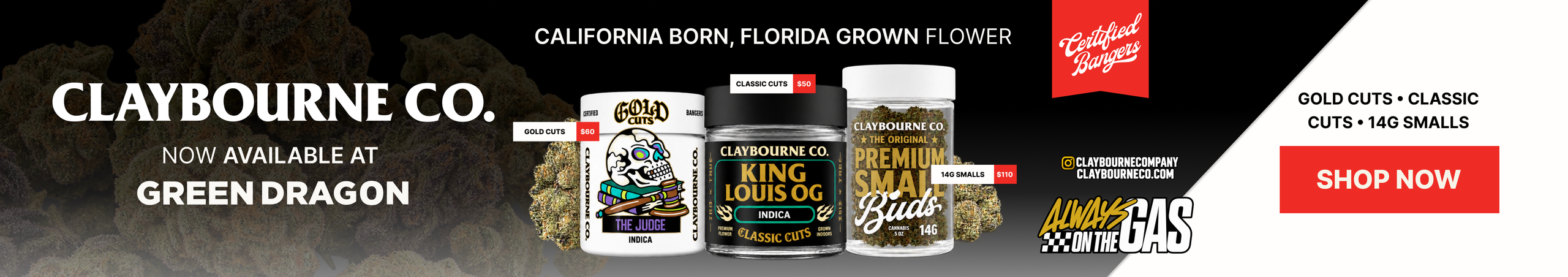 Cannabis Promo, Cannabis Sales, Cannabis Discounts, Cannabis on Sale, Claybourne new msrp