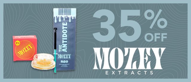 Cannabis Promo, Cannabis Sales, Cannabis Discounts, Cannabis on Sale, 35% off Mozey