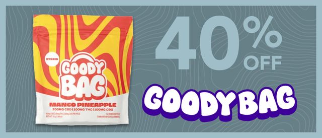 Cannabis Promo, Cannabis Sales, Cannabis Discounts, Cannabis on Sale, 40% off Goody Bag