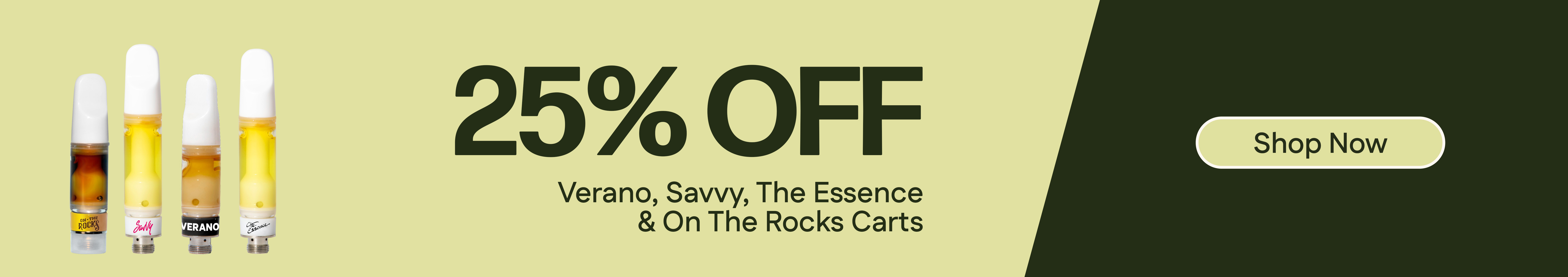 25% Off Verano, Savvy, (the) Essence & On The Rocks Carts