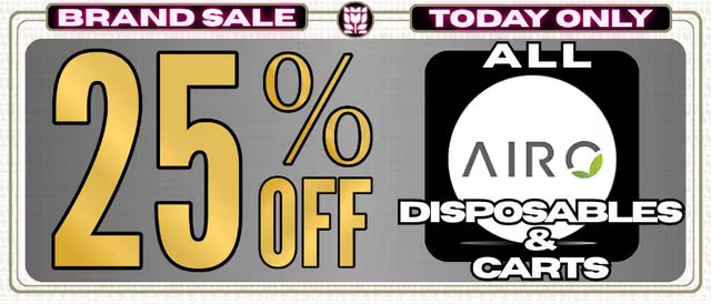 Cannabis Promo, Cannabis Sales, Cannabis Discounts, Cannabis on Sale, Airo Sale