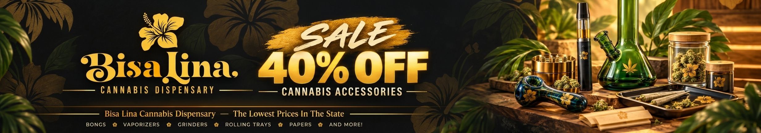 Cannabis Promo, Cannabis Sales, Cannabis Discounts, Cannabis on Sale, 40% off Accessories