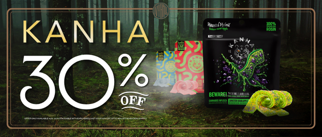 Cannabis Promo, Cannabis Sales, Cannabis Discounts, Cannabis on Sale, Kanha 30% Off!