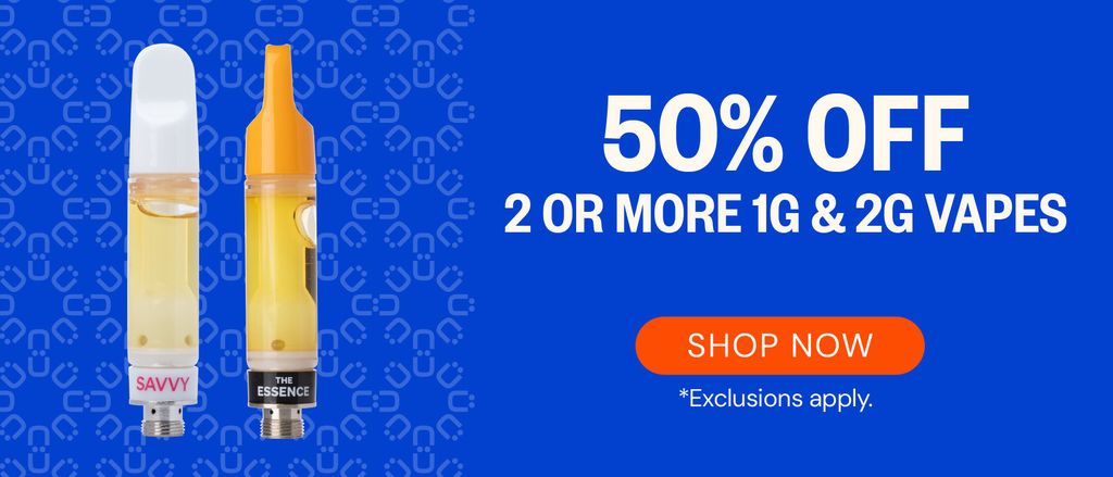 50% OFF 2 or more 1g or 2g vapes!