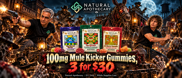 Cannabis Promo, Cannabis Sales, Cannabis Discounts, Cannabis on Sale, Mule Extracts 100mg 3 for $30!