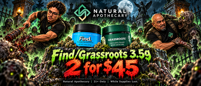 Cannabis Promo, Cannabis Sales, Cannabis Discounts, Cannabis on Sale, Find/Grassroots 3.5g 2 for $45!