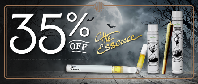 Cannabis Promo, Cannabis Sales, Cannabis Discounts, Cannabis on Sale, (the) Essence 35% Off!