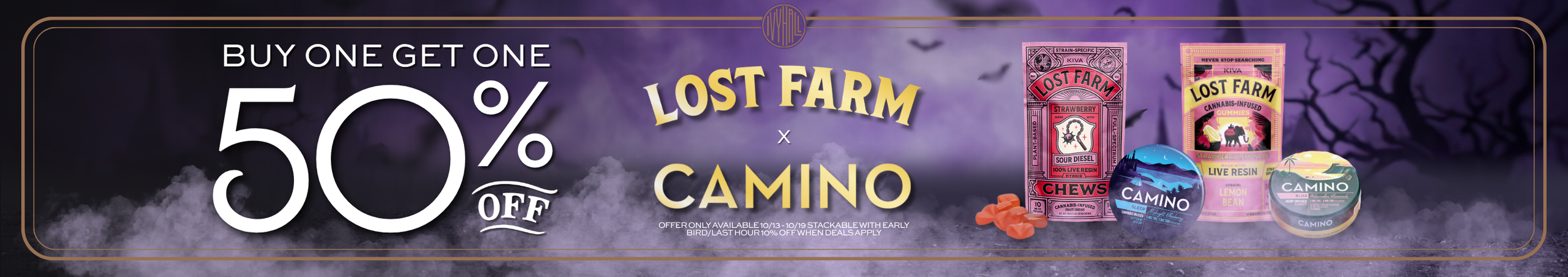 Cannabis Promo, Cannabis Sales, Cannabis Discounts, Cannabis on Sale, Lost Farms + Camino Gummies - Buy One Get One 50% Off!