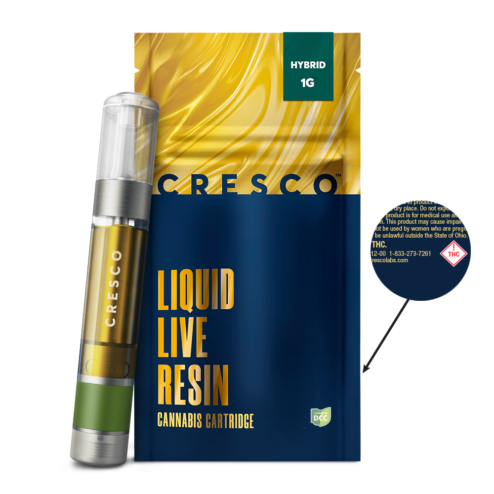 Cresco White Truffle x Kush Mints Live Resin 1g Cartridge