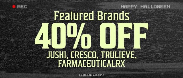 Cannabis Promo, Cannabis Sales, Cannabis Discounts, Cannabis on Sale, 40% Off Featured Brands