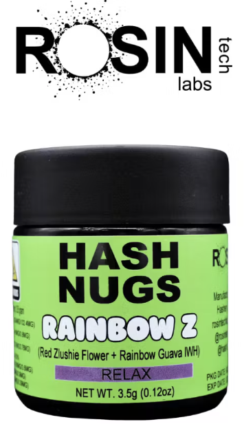 Rainbow Z | RELAX | 3.5g Hash Nugs Rosin Tech Labs Rainbow Z | RELAX | 3.5g Hash Nugs Rosin Tech Labs