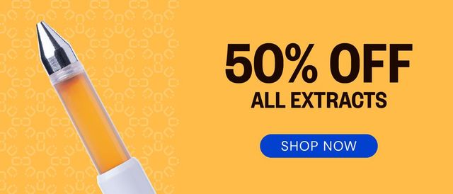 Cannabis Promo, Cannabis Sales, Cannabis Discounts, Cannabis on Sale, 50% OFF Extracts