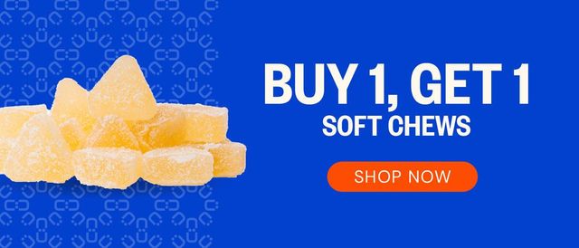 Cannabis Promo, Cannabis Sales, Cannabis Discounts, Cannabis on Sale, Buy One, Get One - Soft Chews