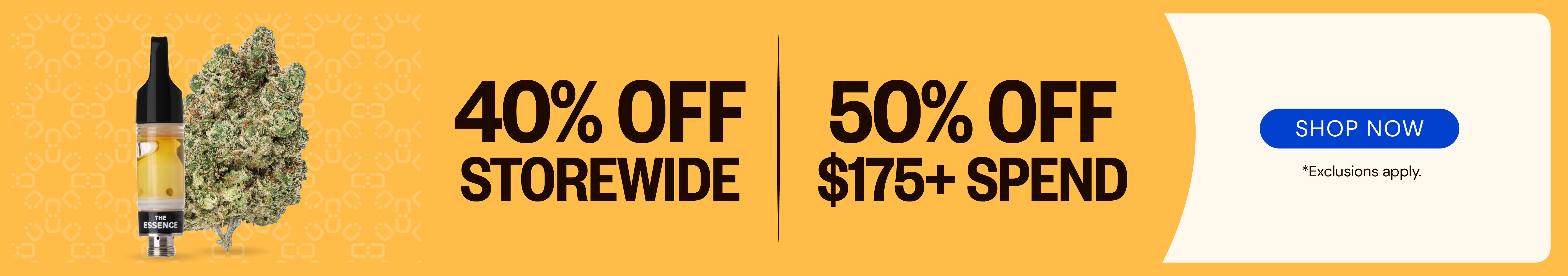 40% OFF storewide or 50% OFF $175 or more!