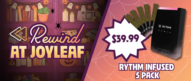 Cannabis Promo, Cannabis Sales, Cannabis Discounts, Cannabis on Sale, $39.99 Rythm Infused 5 Pack Pre-Roll