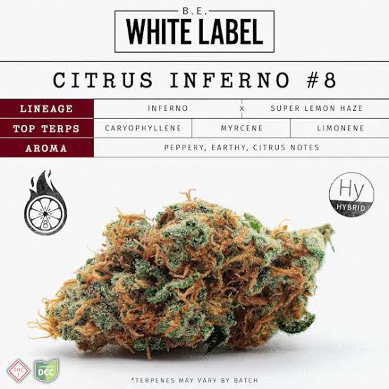 Citrus Inferno #8, White Label