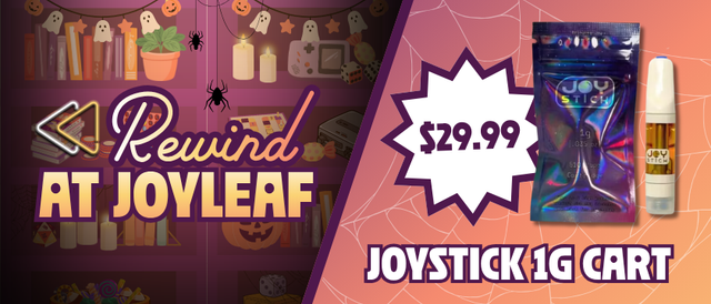 Cannabis Promo, Cannabis Sales, Cannabis Discounts, Cannabis on Sale, $29.99 Joystick 1G Cartridge