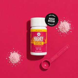 Social: Pink Lemonade 1:1:1 THC:CBD:CBG Powder The Highly Co-Labs